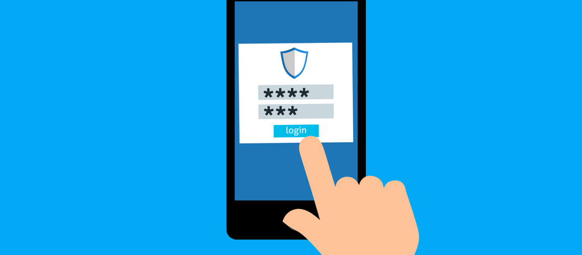 Free password login sign vector